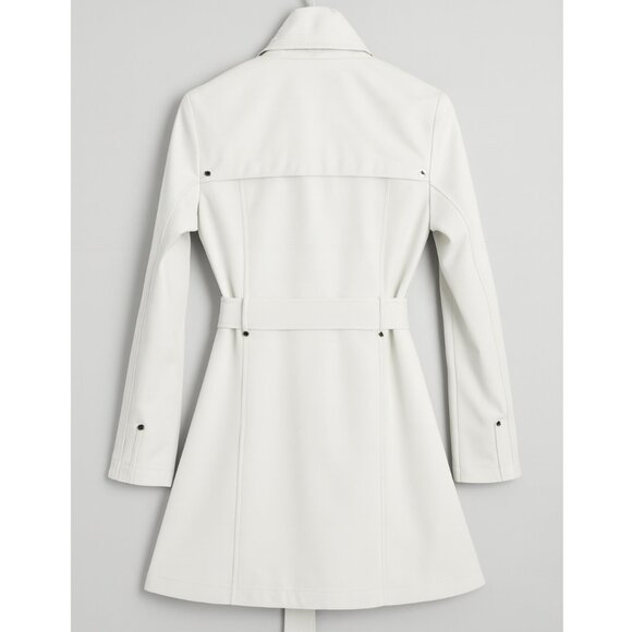 London Fog Classic Rain Trench Coat – Stone Ivory, Size M - Picture 4 of 11